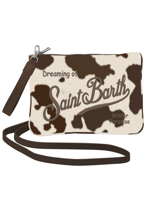 Mc2 Saint Barth Parisienne Felt pochette da donna con tracolla COW 10 EMB