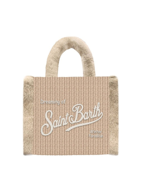 Mc2 Saint Barth Colette Shearling borsa da donna FUR 11 EMB