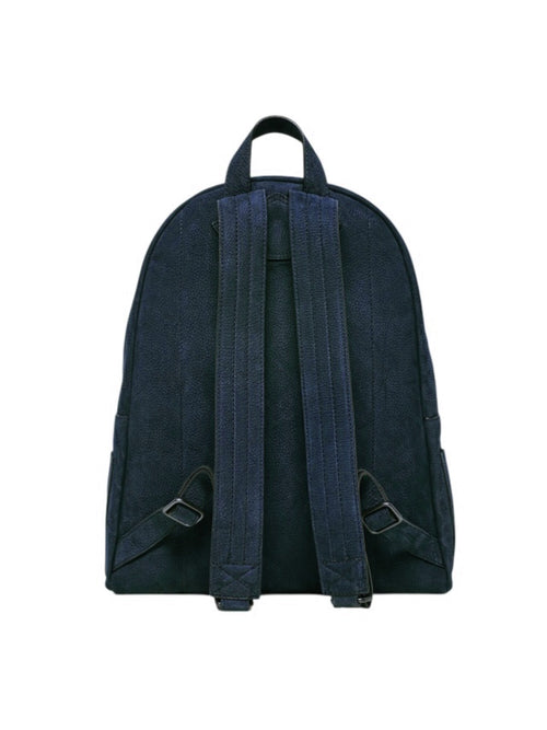 Orciani zaino Nabucco in pelle Nabuk da uomo navy