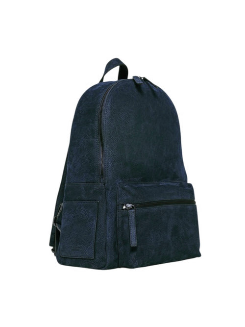 Orciani zaino Nabucco in pelle Nabuk da uomo navy