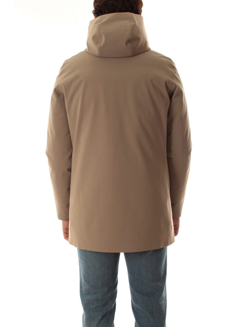 Rrd-roberto ricci designs DOWN UNDER FLOATING PARKA DA UOMO TABACCO