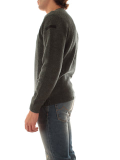 RRD-Roberto Ricci Designs Bouclè Round Knit da uomo forest green