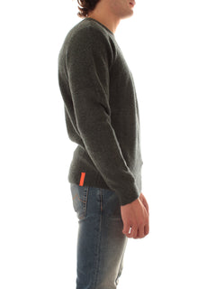 RRD-Roberto Ricci Designs Bouclè Round Knit da uomo forest green