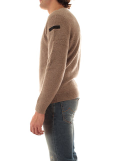 RRD-Roberto Ricci Designs Bouclè Round Knit da uomo tabacco