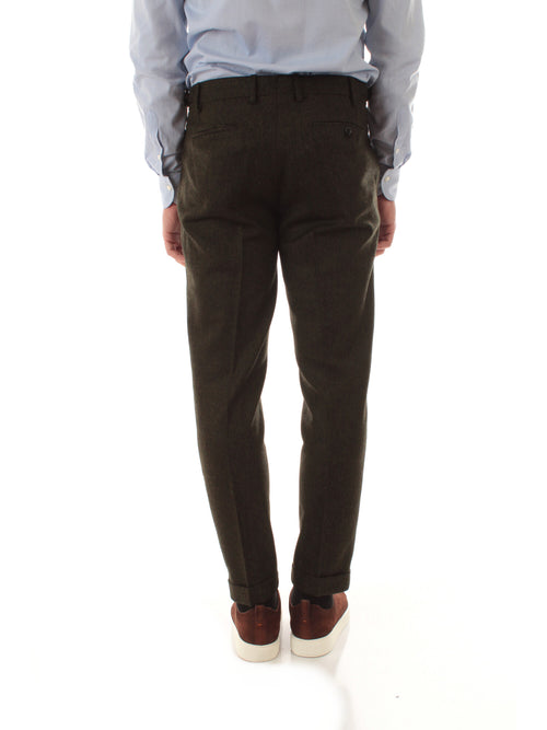 Berwich Retro Merino Wool Herringbone da uomo green