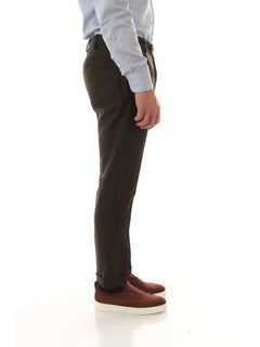 Berwich Retro Merino Wool Herringbone da uomo green