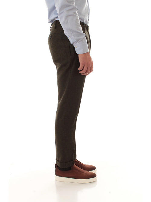 Berwich Retro Merino Wool Herringbone da uomo green