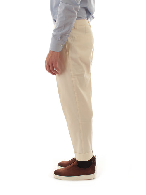 Berwich CHIAIA pantalone da uomo white