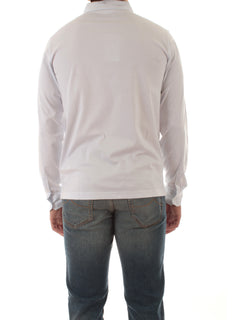 Sun 68 polo in jersey di cotone da uomo bianco