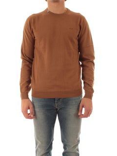 Sun 68 maglia girocollo in misto lana da uomo deserto