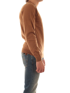 Sun 68 maglia girocollo in misto lana da uomo deserto