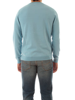 Sun 68 maglia girocollo in misto lana da uomo bice