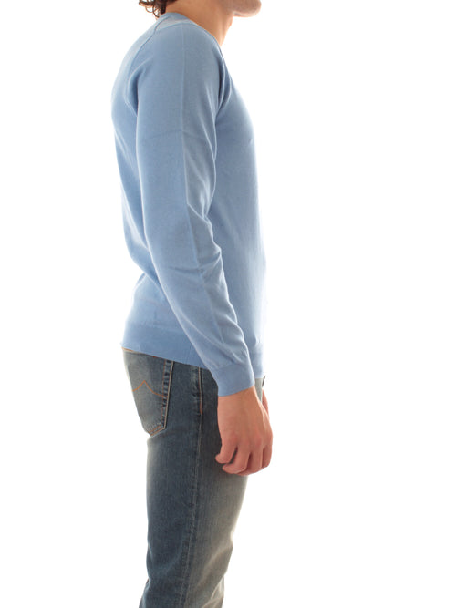 Sun 68 maglia girocollo in misto lana da uomo avio