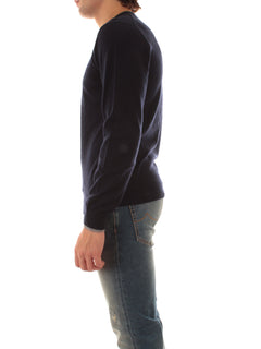 Sun 68 maglia in lana e cotone da uomo navy blue