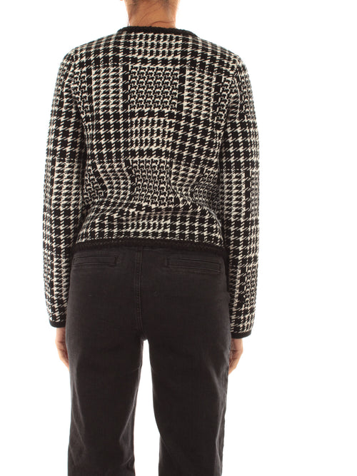 Twinset giacca check da donna neve/nero