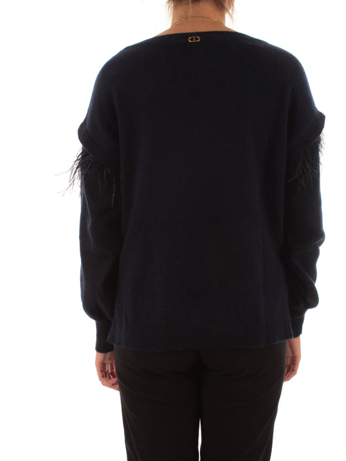 Twinset maglia da donna classic blue