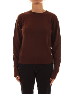 Patrizia Pepe maglia in cashmere da donna earth brown