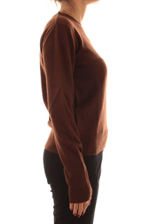 Patrizia Pepe maglia in cashmere da donna earth brown