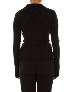 Patrizia Pepe cardigan con strass da donna nero
