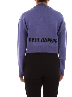 Patrizia Pepe maglia in lana da donna digital violet