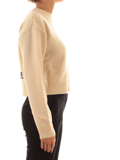 Patrizia Pepe maglia in lana da donna natural dust