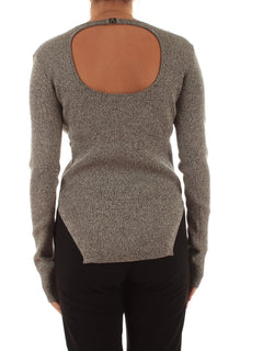 Patrizia Pepe maglia effetto body con cut-out da donna white