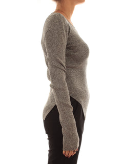 Patrizia Pepe maglia effetto body con cut-out da donna white