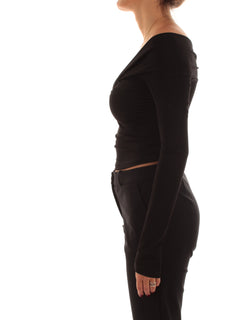 Patrizia Pepe maglia crop da donna nero