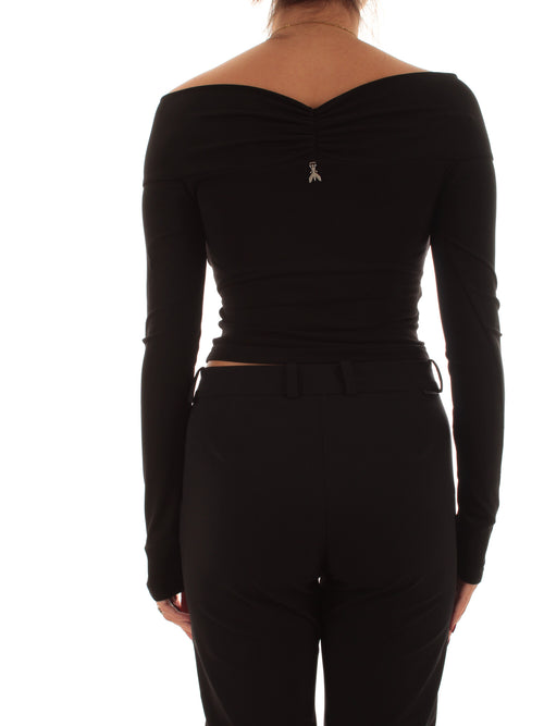 Patrizia Pepe maglia crop da donna nero