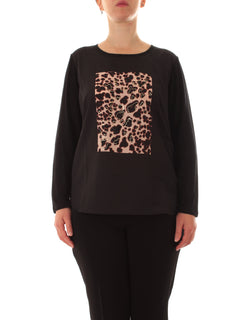 Luisa Viola T-shirt nero da donna