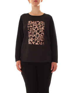 Luisa Viola T-shirt nero da donna