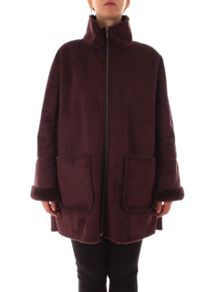 Luisa Viola cappotto da donna prugna