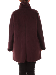 Luisa Viola cappotto da donna prugna