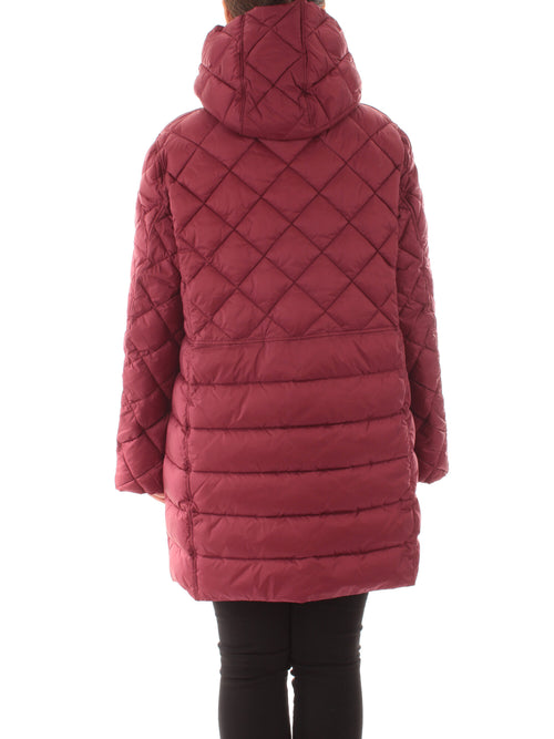 Luisa Viola piumino trapuntato da donna bordeaux