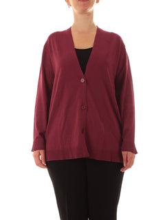 Luisa Viola cardigan da donna bordeaux