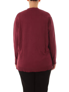 Luisa Viola cardigan da donna bordeaux