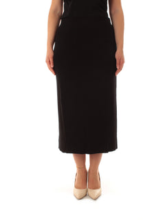 Luisa Viola gonna in maglia da donna nero