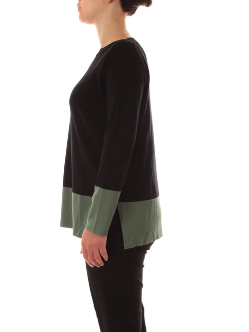 Luisa Viola maglia color block da donna nero