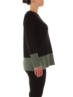 Luisa Viola maglia color block da donna nero