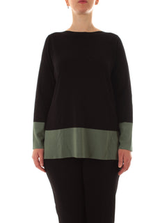 Luisa Viola maglia color block da donna nero