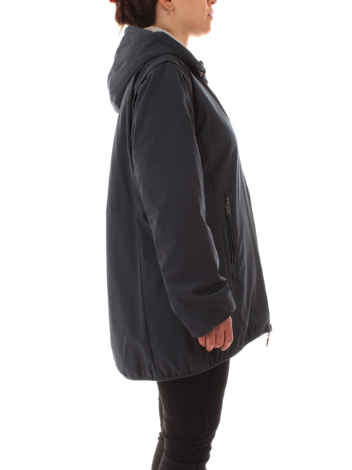 Luisa Viola piumino 4 in 1 da donna blu/grigio