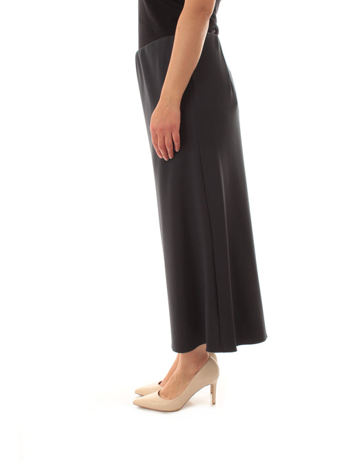 Luisa Viola gonna lunga in scuba stretch da donna blu