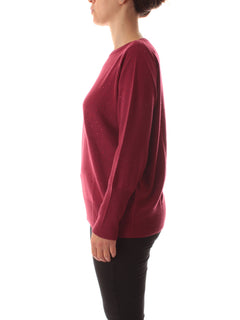 Luisa Viola maglia con strass da donna bordeaux