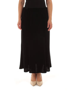 Luisa Viola gonna in velluto nero da donna