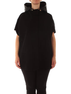 Elena Mirò cappa con cappuccio da donna nero