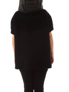 Elena Mirò cappa con cappuccio da donna nero