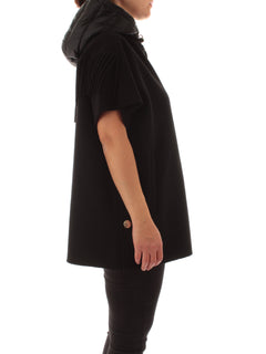 Elena Mirò cappa con cappuccio da donna nero