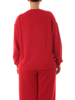 Elena Mirò felpa con ricamo Monogram da donna rosso