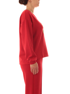 Elena Mirò felpa con ricamo Monogram da donna rosso