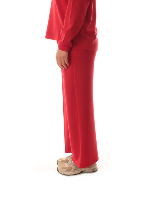 Elena Mirò pantalone in scuba da donna rosso